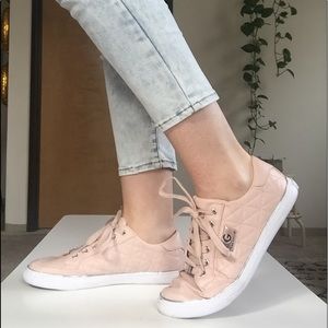 Quilted Pink Sneakers